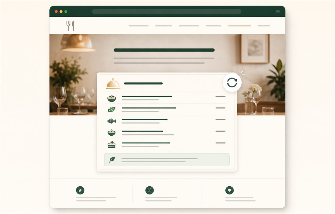 Beispielhafte Website mit automatisch eingebundener aktueller Karte